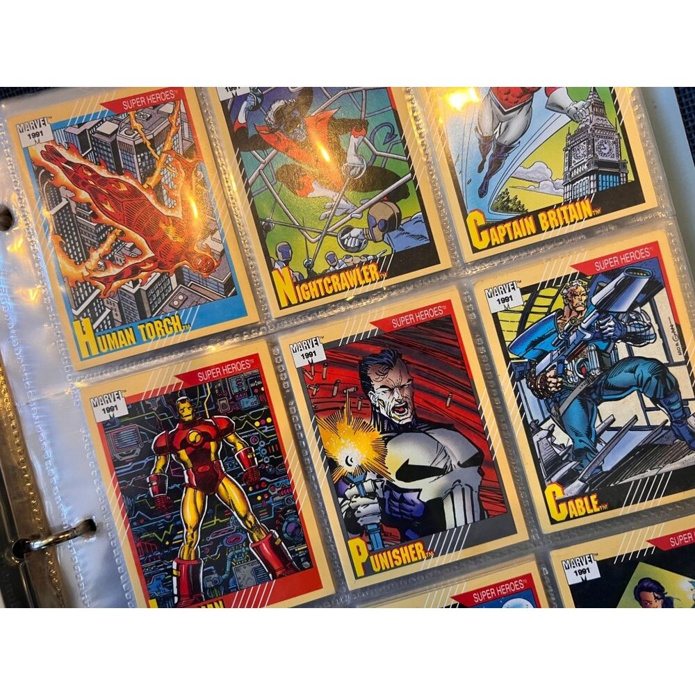 Marvel 1991 Super Heroes Series 2 Trading Cards Full Collection #1-162 - Picture 7 of 11